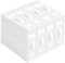 Bed Sheet Organiser, Foldable Closet Organizer for Under Bed, Folding Bedding Cover Storage Bag Box, 2 Visual Windows Closet Containers and Organizers for Sheets, Blankets, Clothes (White 4 Pack)