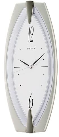 Seiko Clocks Kunststoff QXA342D, Silber