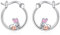 VONALA Hasen-Ohrringe, 925er-Sterlingsilber, Kaninchen-Osterei-Creolen, süße Huggie-Tier-Schmuck, Geschenke für Frauen und Mädchen