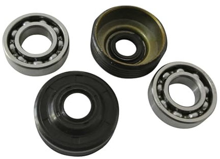 Juego de 4 rodamientos de bolas de cigüeñal for sellos de aceite de motosierra Husqvarna 120 Mark II