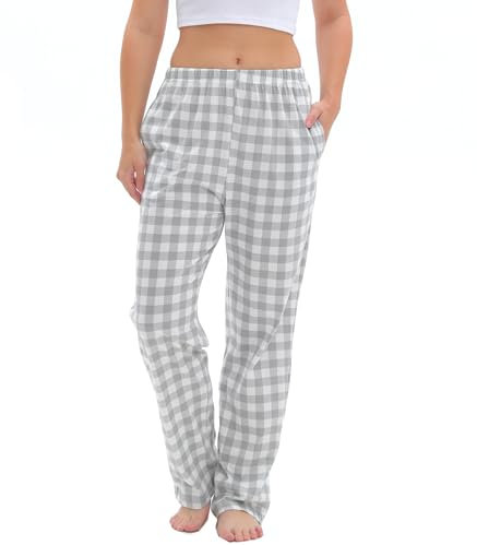 SAMGU Pantaloni Pigiama Donna Cotone, Pantalone Pigiama Morbido Pantaloni Lounge da Donna Pantaloni Pyjama Bottoms