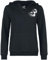 Full Volume by EMP Damen schwarzer Kapuzenpullover in Feinstrickoptik L