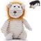 Zappi Co Brown Lion Plush Dog Toy with Squeaker – Soft, ribbed design for playtime fun. Great for small and medium dogs looking for an exciting, squeaky toy for interactive play.