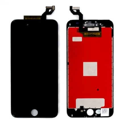 starfix Ersatz LCD Display Bildschirm + Touchscreen kompatibel mit iPhone 6s Plus (A1634, A1687, A1690, A1699) Screen Digitizer Glass Displayglas + Montageplatte, schwarz