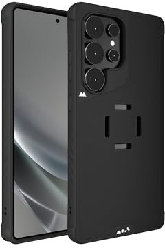 Mous IntraLock Handyhülle für Samsung Galaxy S25 Ultra Hülle - MagSafe kompatibel mit IntraLock Technologie für mechanische Montage - Schwarz