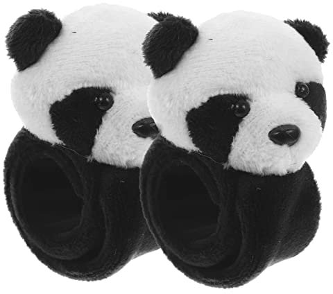 KICHOUSE Plush Kinder Kids für Bracelets Snap Tierthema Bands Lovely Armbänder Slap Partyarmbänder Toys Animal Realistic Shaped Bracelet Panda