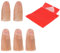 5 Stück Zauberdaumen Trick Magie Daumenspitze Zaubertrick Finger Weich Plastik Finger Zauber Zubehör Finger, Finger Zauber Requisiten und 1 Stück Rot Training Tuch für Zauberartikel Party