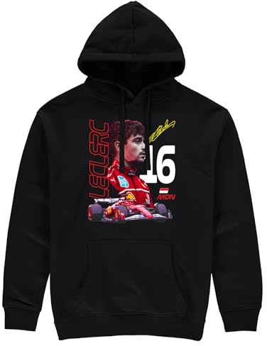 Partisan Leclerc F1 Hoodie – Erwachsene, Schwarz , L