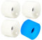 JCCHT Fluoreszierendes leuchtendes Land-Surfbrett-Rad, 4 x Skateboard-Räder, 85A LED-Licht, Ersatz-Longboard-Räder, Cruiser-Räder mit ABEC-9-Lagern,Blau