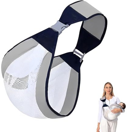 MUNTE Hüfttrage Baby für Babys 0-36 Monate, Babytrage Baumwollstoff, Hüfttrage Kleinkind mit Verstellbarem Schultergurt, Sichere Tragkraft 20 KG, für Den Außenbereich