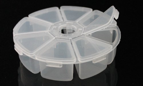 Yudu 5 stück Aufbewahrungsbox Blumenform mit 8 Fächern Runder Sortierkasten