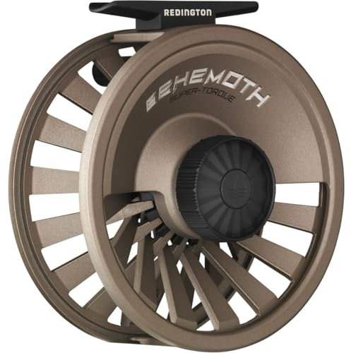 Redington Behemoth Fliegenfischrolle, Mehrzweck-Fliegenrolle für Süß- und Salzwasser, große Dorne und verstellbarer Zug, Gewicht 4/5, Bronze