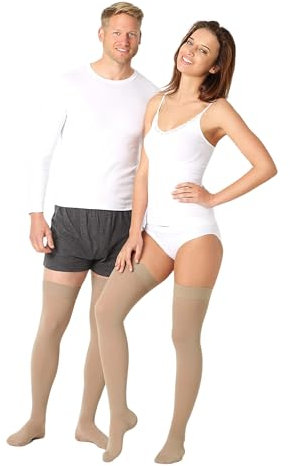 Abgestufte medizinische Kompressionsstrümpfe (23-32 mmHg, 120 Den, Klasse 2) für Damen und Herren - Stützstrümpfe - Medical Compression Stockings