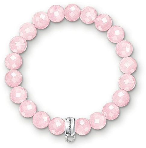 Thomas Sabo Damen Charm-Armband Rosa Charm Club Rosa 925 Sterling Silber X0191-034-9