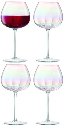 LSA Rotweinglas, Glas, Mother of Pearl, 4 Stück (1er Pack), 4