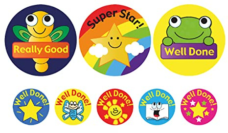 SuperStickers Animals, Stars and Gadgets Stickers (590 x 35mm/10mm Stickers)