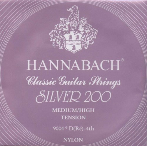 Hannabach Klassikgitarrensaiten Serie 900 Medium-High Tension Silver 200 - D4w - 9004MHT