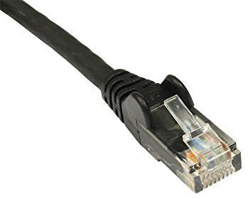 1.5m Black CAT6 Premium Fast Network Cable Ethernet LAN Patch Internet Broadband Router Hub Modem 10/100/1000 - Gigabit - By Guilty Gadgets