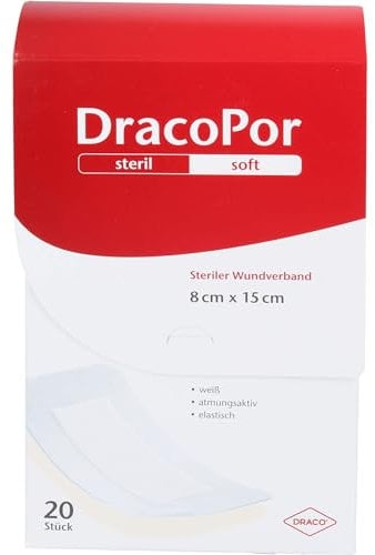 DRACOPOR Wundverband 8x15 cm steril, 20 St. Pflaster