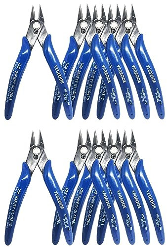 YESSICA 10 PCS PLATO Pince De Coupe Latérale Diagonale Électronique Flush Cutter DIY Pince