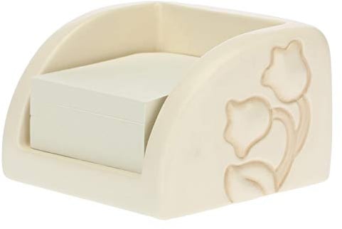 THUN - Porta foglietti Adesivi Elegance - Living, Orologi - Idea Regalo - Linea Elegance - Ceramica - 12,2x7,8x6,7 cm h