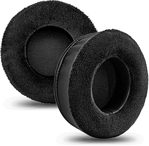 TRANSTEK Ohrpolster kompatibel mit Virtuoso RGB Wireless SE Gaming-Headset – Memory-Schaum-Ohrmuscheln – Hybrid (PU/Velour) Ohrpolster I Schwarz