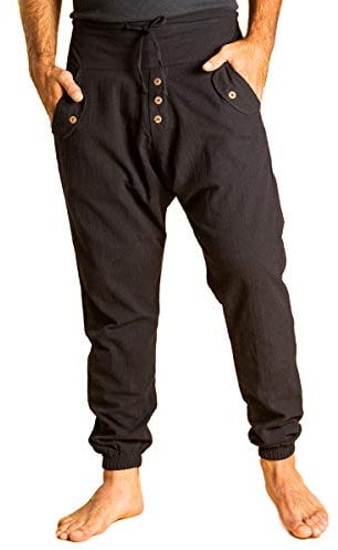 PANASIAM Yogipants 01, Cotton, Black, S