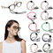 10 Stück Brillenbänder,Brillenband,Sonnenbrillenkette,Brille Seil,Brille Kordel,Brillen Cord,Ohrhaken Verlängerungsriemen,Einstellbare Haken Lanyard,Anti-Verlust-Ohrenfalle Lanyard mit Haken