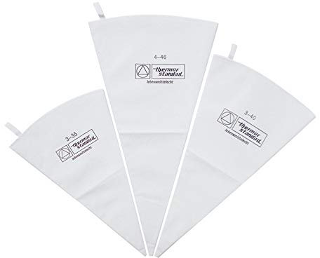 3 Pack of Cotton Re-Usable Piping Bags for Cake Icing or Decorating