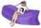 BANGSUN Tragbare aufblasbare Liege, wasserdicht, Luftsofa mit Paket, Violett