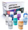 ARTISTIK Acrylic Pouring Paints - 8 x 100ml Paint Colour Set with 2 Mixing Cups - Paint Bottles for Art Supplies, Canvas, Glass, Paper, Wood, Stone, Tile