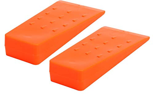 Nivvity Kettensägenkeile, 2PCS Kunststoff-Fällkeile Baumschneidekeile Kettensägenzubehör Kettensägenzubehör Protokollierungswerkzeuge