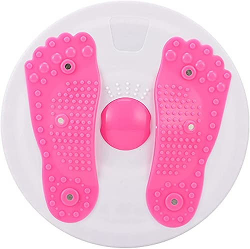 Plato Giratorio para la Cintura, Placa Giratoria para el Disco de la Cintura, Tabla de Equilibrio Giratoria para Moldear el Cuerpo, Equipo de Entrenamiento para Fitness para Piernas Y Abdomen (Pink)