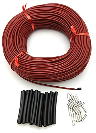 XXDONG Lxrzls. Warme Fußbodenheizung Kabel 12K 33 Ohm/m Kohlenstoffkabel Kohlefaser Heizkabel Elektrische Hotline Infrarot Kostengünstig (Size : 10m)