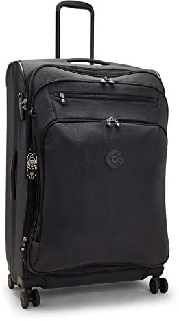 Kipling NEW YOURI SPIN L Großer, erweiterbarer Spinner, aufrecht, Black Noir (Schwarz)