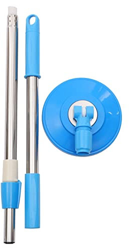 ULTECHNOVO Asta Strumenti Bar Rotante Forniture Maniglia Versione Acciaio per La Casa di Pulizia Rotante Portatile di Ricambio Raschietto in Acciaio Negozio Senza Pavimento Ufficio Mop