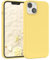 EAZY CASE Premium Silikon Handyhülle kompatibel mit iPhone 14, Slimcover mit Kameraschutz und Innenfutter, Silikonhülle, Schutzhülle, Bumper, Handy Case, Hülle, Softcase, Gelb