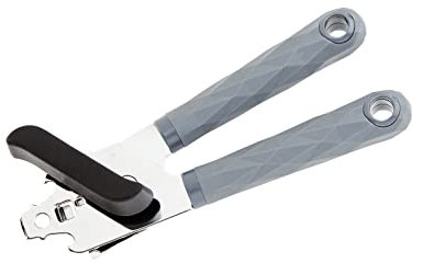 Wiltshire Diamond Handle Can Opener, Tin Opener, Dimensions, 20x5x3cm, Colour, Black, Grey