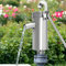 Edelstahl Manuelle Wasserstrahlpumpe, 10M Handschwengelpumpe Schwengelpumpe Wasserpumpe Handpumpe Gartenpumpe 32mm für Hausgarten Yard