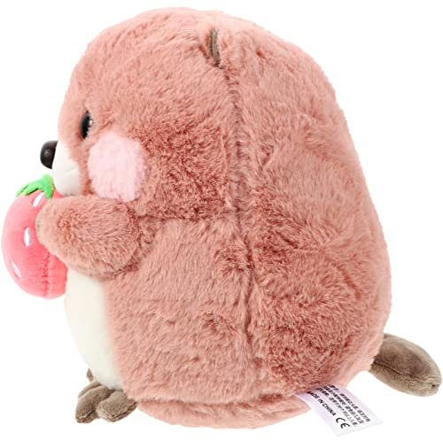 Toddmomy Murmeltier-Puppe Kinderspielzeug Ausgestopftes Tierspielzeug Hamster Plüschtier Ostern Kuscheltier Weiches Kissenspielzeug Stofftiere Süße Kissenpuppe Luxus Pp Baumwolle Maulwurf