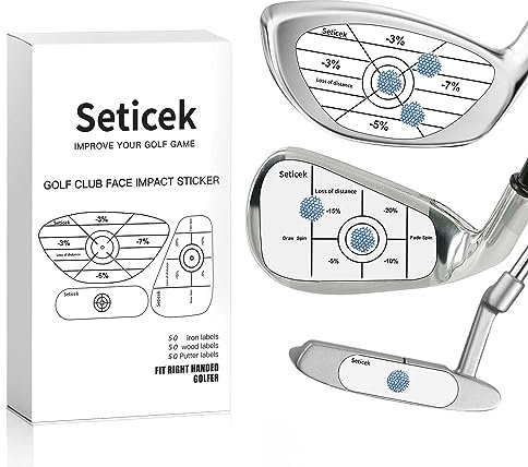 Seticek Professionelles Golf-Schlagband, 150 Stück, Selbstlehrende Sweet-Spot- und Konsistenzanalyse, verbessert die Golfschwung-Genauigkeit und Distanz