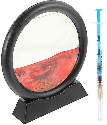 GRIRIW Ornement De Sable Décoration De Sabliers Avec Cadre Art De Sable Relaxant Pour Bureau Et Maison