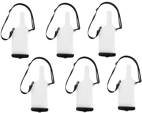Yrhrol 6Pcs Universal Two Way Radio Waterproof Case Bag Portable Walkie Talkie Rainproof Pouch with Adjustable Strap Compatible for Motorola Kenwood Midland UV-3R UV-5R PX-888 Walkie Talkie Radio