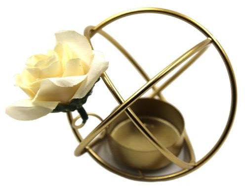 Schmiedeeisen Kerzenständer Geometrische Metall Kerzenhalter Rose Blume Kandelaber Tischdekoration Für Hochzeit Party Schlafzimmer Schmiedeeisen Kerzenhalter Halter