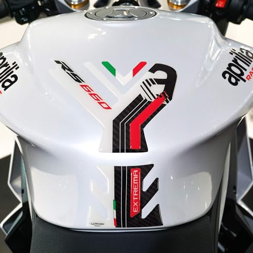 labelbike - 3D Aufkleber Schutz und Dekoration Motorrad Tankpad kompatibel mit Aprilia RS 660 Extrema 2023 2024
