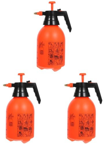 VANZACK 3 Stück Hochdrucksprüher Handheld Wassersprüher Nebel Pumpe Flasche Reinigung Sprühflasche Pflanze Wassersprüher Drucksprüher mit Pumpe Gießkanne Bewässerung Die Blumen
