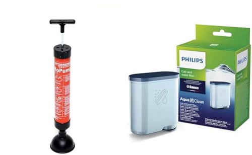 ROTHENBERGER Industrial Saug - Druckreiniger RoPump, Abfluss & Philips AquaClean Kalk- und Wasserfilter für Espressomaschine, Kein Entkalken bis 5000 Tassen, Einzelpack