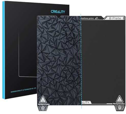 Creality Offizielle doppelseitige Bauplatte 315 x 310 mm glänzende PEO + matte PEI-Oberfläche flexible Federstahlplatte 3D-Druckerplattformen für Ender 3 S1 Plus K1 Max 3D-Drucker (ohne Magnetfuß)