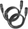 2Pack 3 Pin Dmx Cables Male Female XLR Patch Cables, Cable Dmx 3metre/9.8ft XLR Male to XLR Female Light Dmx Cable with 3 Pin Connector, Short Dmx Cable 3ft for Stage Lights Dmx Signal Connection