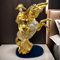FUNSXBUG Napoleon-Statue, Skulpturen, Sammelfigur, Heimdekoration, Wohnzimmer, Dekoration, Gold, 27,9 cm